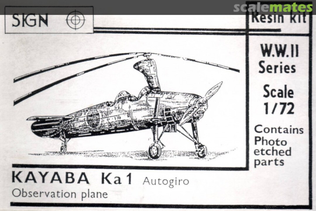 Boxart Kayaba Ka-1 Autogiro 4 SIGN