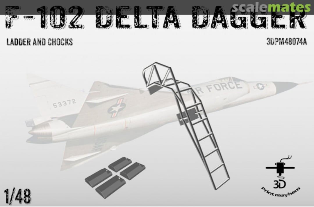 Boxart F-102 Delta dagger 3DPM480074A 3D Print Mayhem