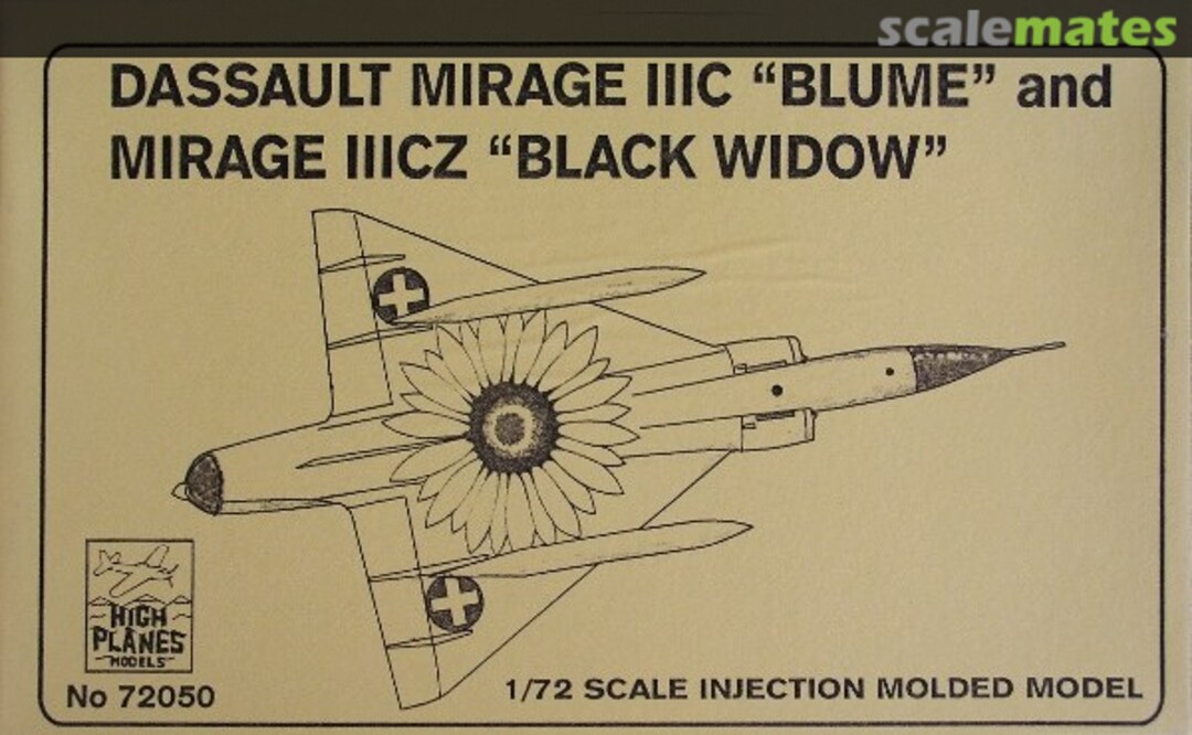 Boxart Dassault Mirage IIIC "BLUME" and Mirage IIICZ "BLACK WIDOW" 72050 High Planes Models Boxart Dassault Mirage IIIC "BLUME" and Mirage IIICZ "BLACK WIDOW" 72050 High Planes Models