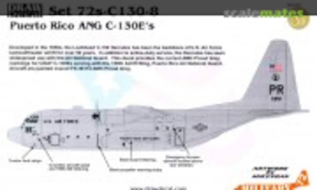 1:72 Puerto Rico ANG Lockheed C-130E Hercules (Draw Decal 72s-C130-8) 72s-C130-8