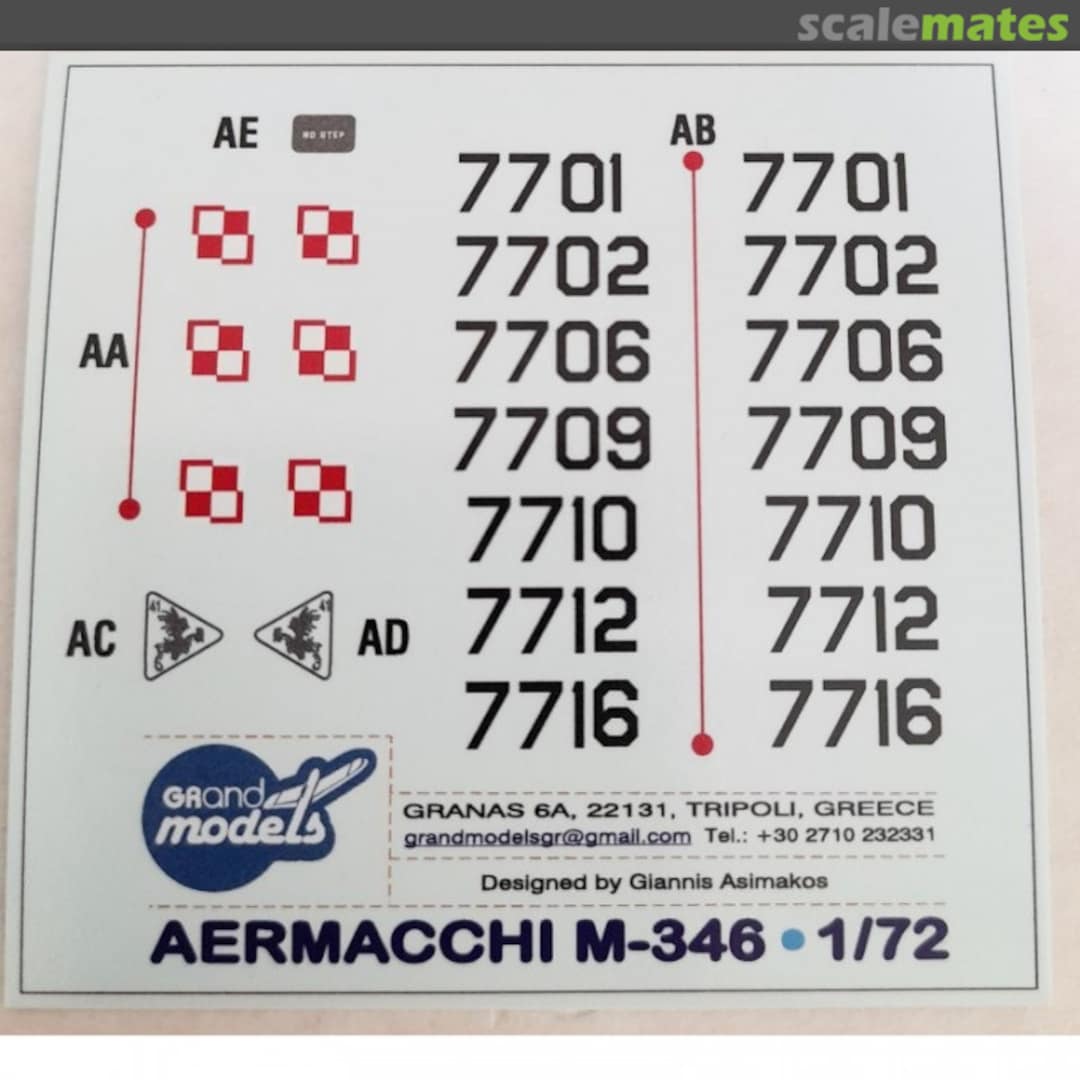 Boxart Aermacchi M-346 Grand Models Boxart Aermacchi M-346 Grand Models