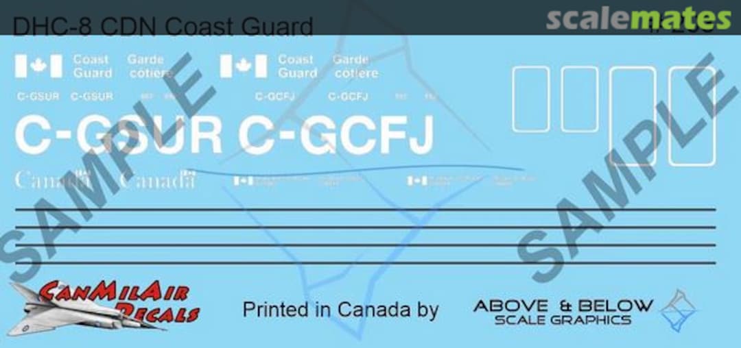 Boxart DeHavilland Canada DHC-8 "Dash 8" 203 Above & Below Graphics Boxart DeHavilland Canada DHC-8 "Dash 8" 203 Above & Below Graphics