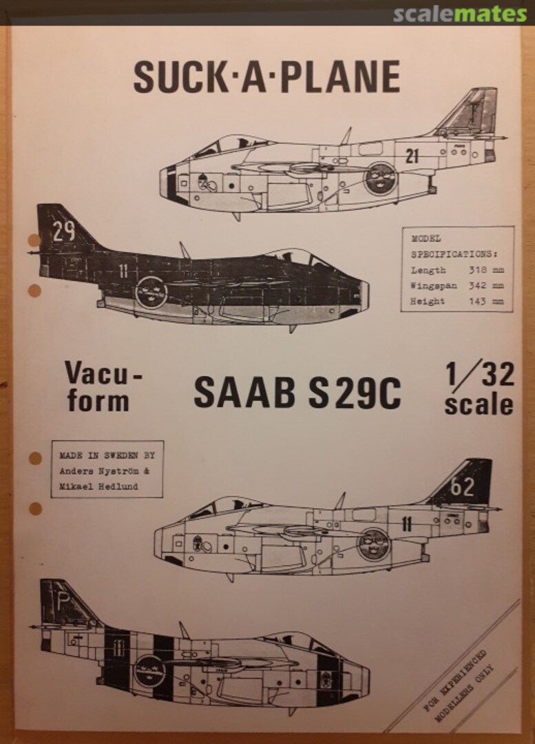 Boxart SAAB S 29C None Suck-a-Plane