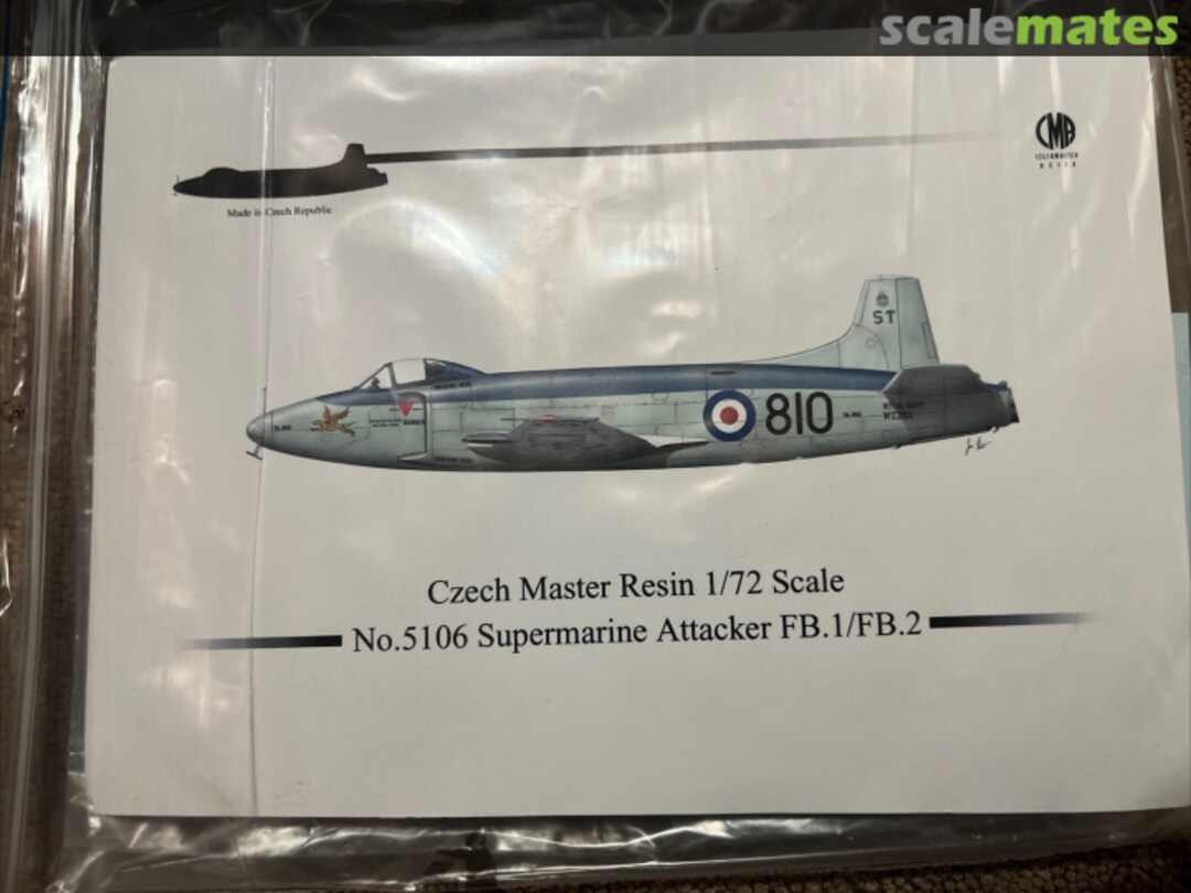Boxart Supermarine Attacker FB.1/FB.2 5106 CMR Boxart Supermarine Attacker FB.1/FB.2 5106 CMR