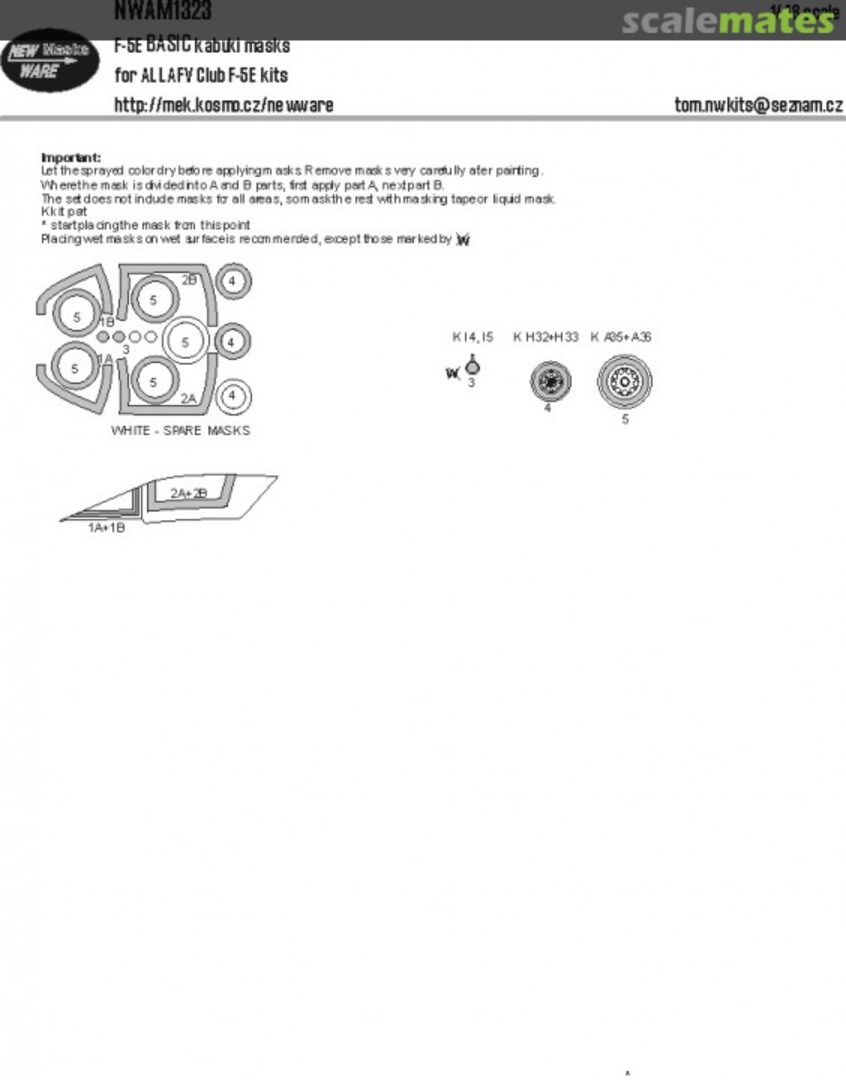 Boxart F-5E BASIC kabuki masks NWAM1323 New Ware