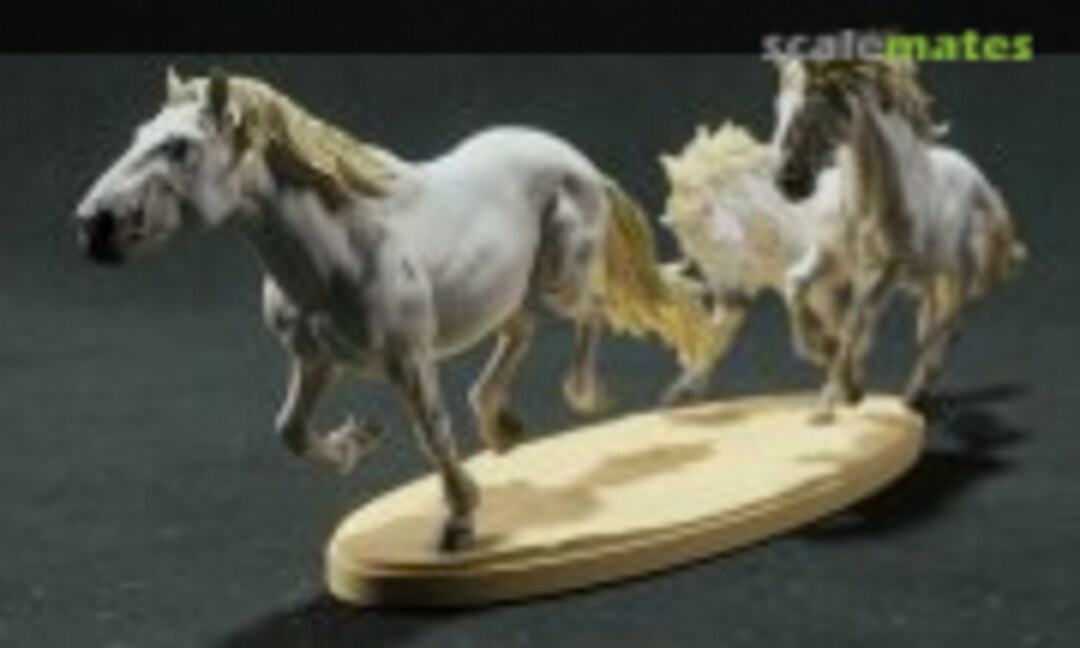 1:48 Camargue horse - stags running (EMP3d 48130283) 48130283