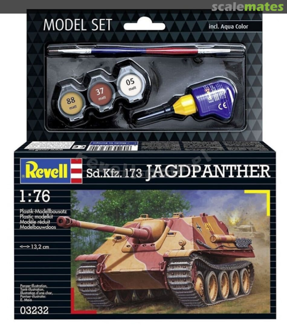 Boxart Model Set Sd.Kfz.173 Jagdpanther 63232 Revell Boxart Model Set Sd.Kfz.173 Jagdpanther 63232 Revell