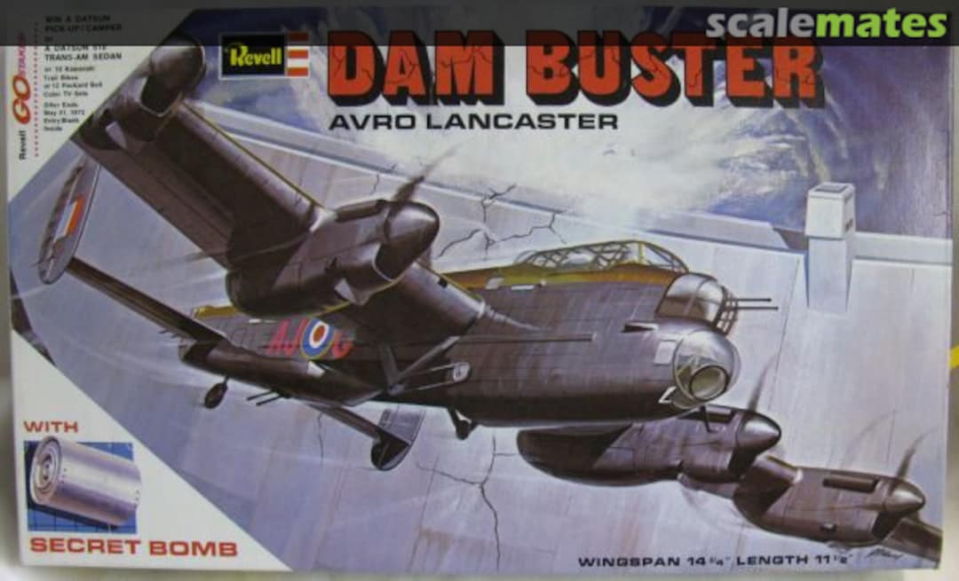 Boxart Dam Buster Avro Lancaster with secret bomb H-202-250 Revell Boxart Dam Buster Avro Lancaster with secret bomb H-202-250 Revell