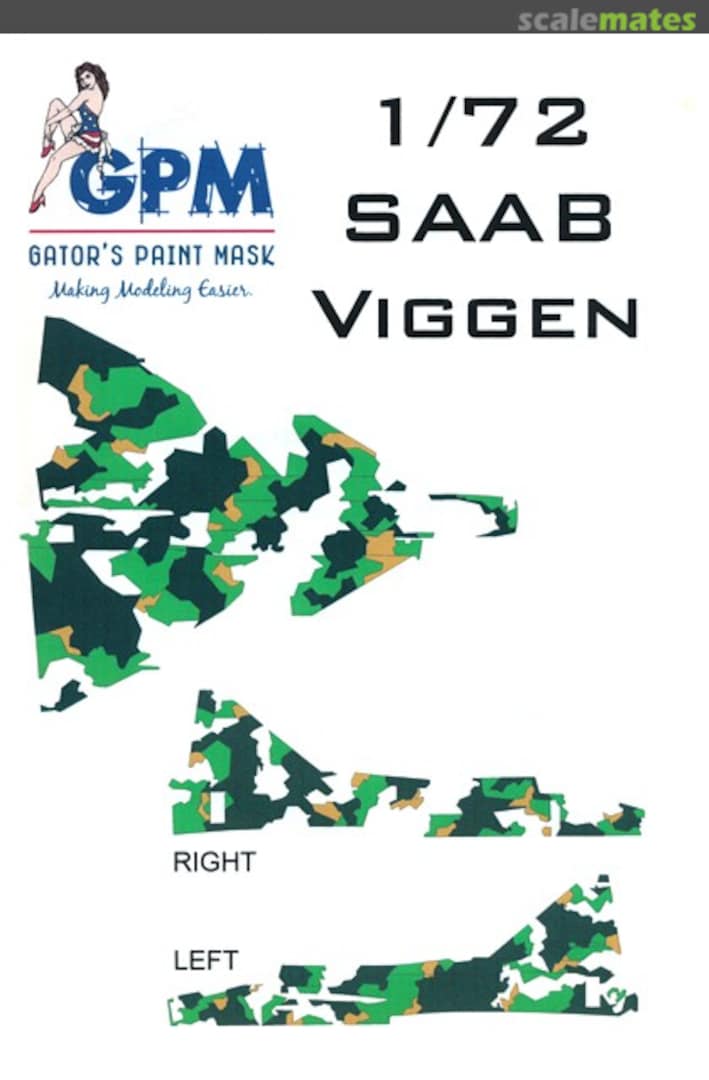 Boxart Saab Viggen Gator Paint Mask Boxart Saab Viggen Gator Paint Mask
