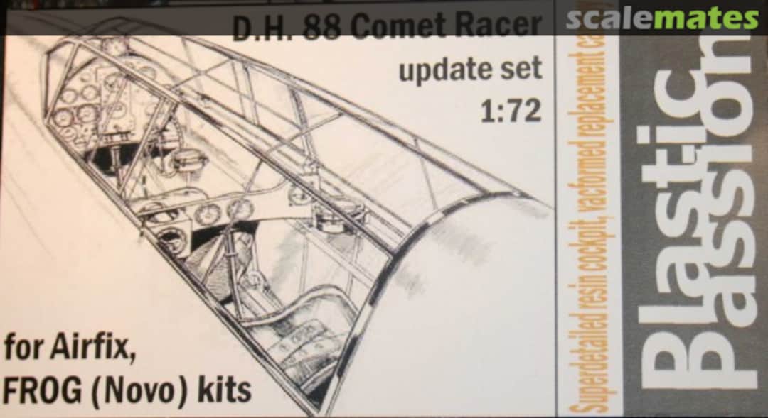 Boxart DH.88 Comet Racer update set 72002 Plastic Passion