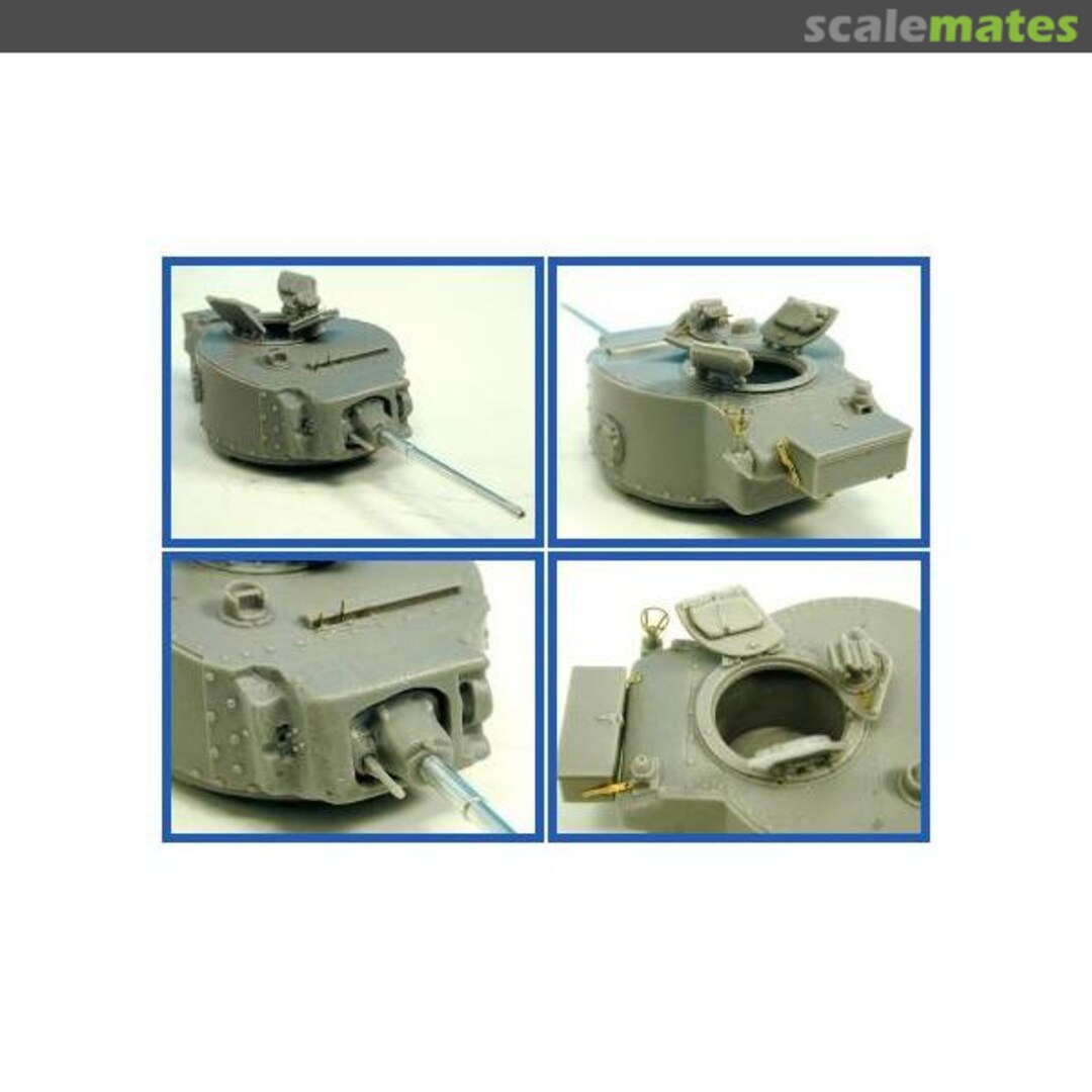 Boxart VALENTINE '3-MAN' TURRET (With CNC turned 2Pr.Barr C074 Accurate Armour Boxart VALENTINE '3-MAN' TURRET (With CNC turned 2Pr.Barr C074 Accurate Armour