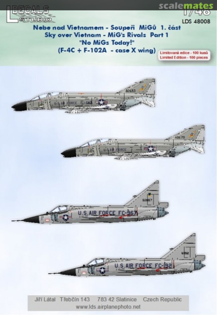 Boxart Sky over Vietnam - MiG's Rivals Part 1 "No MiG's Today!" LDS 48008 L Decals Studio