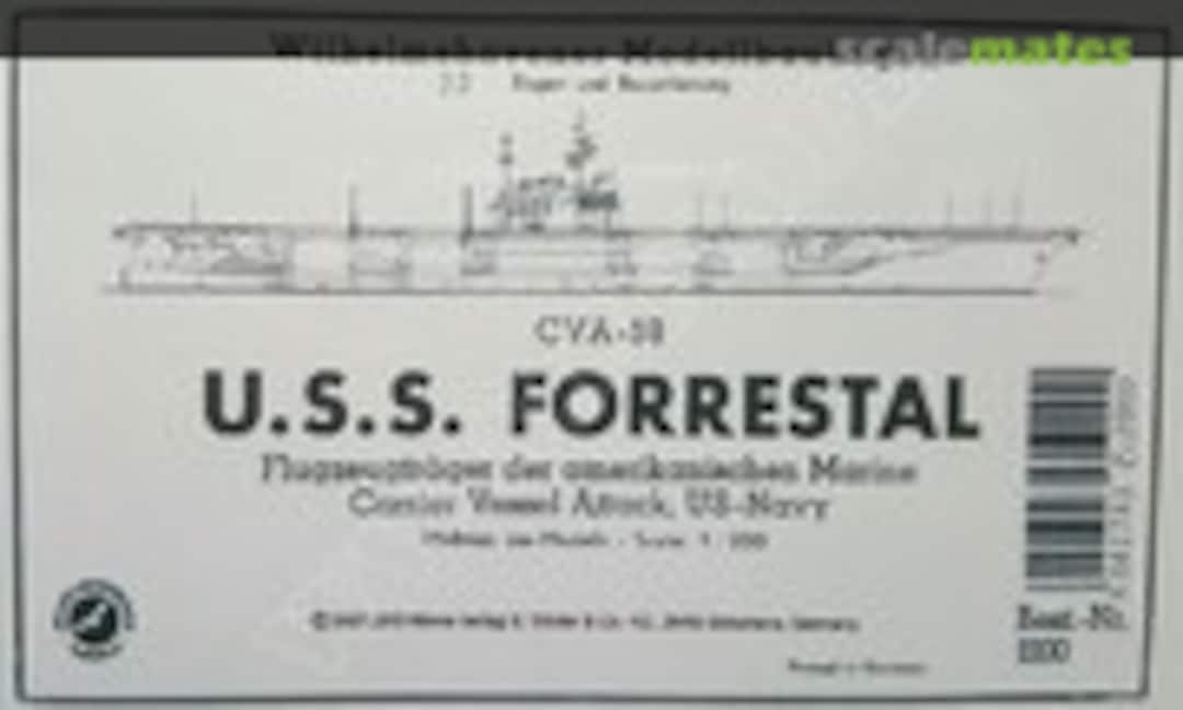 1:250 USS Forrestal CVA-59 (Wilhelmshavener Modellbaubogen Mowe-Verlag WHM-1200) WHM-1200