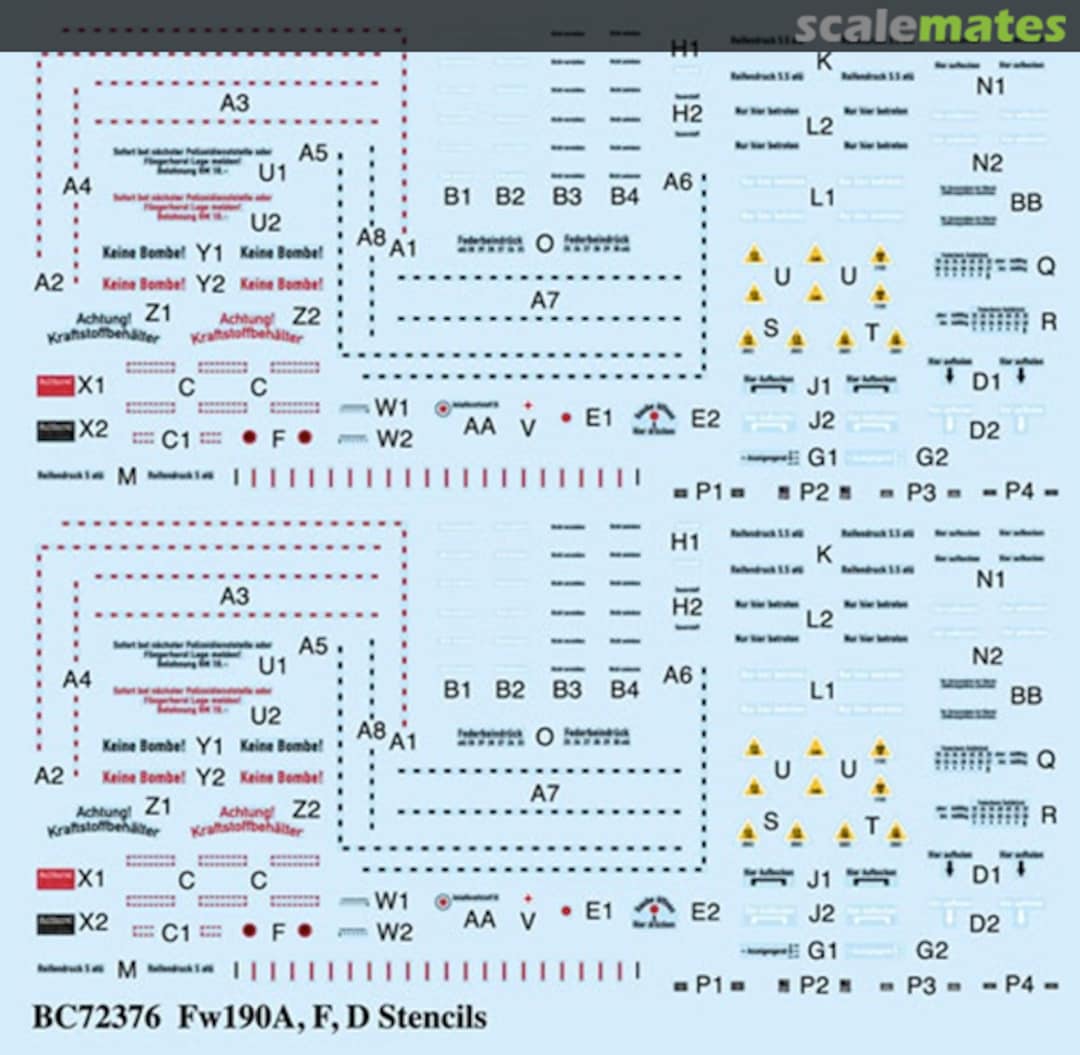 Contents Focke-Wulf FW 190 A/F/D BC72376 Barracuda Studios