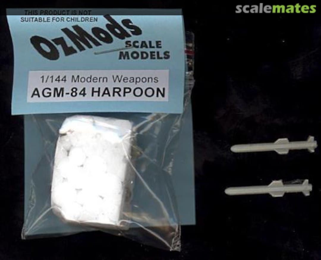 Boxart AGM-84 Harpoon missile (2 per pack) 0ZCONV14403-11 OzMods Boxart AGM-84 Harpoon missile (2 per pack) 0ZCONV14403-11 OzMods