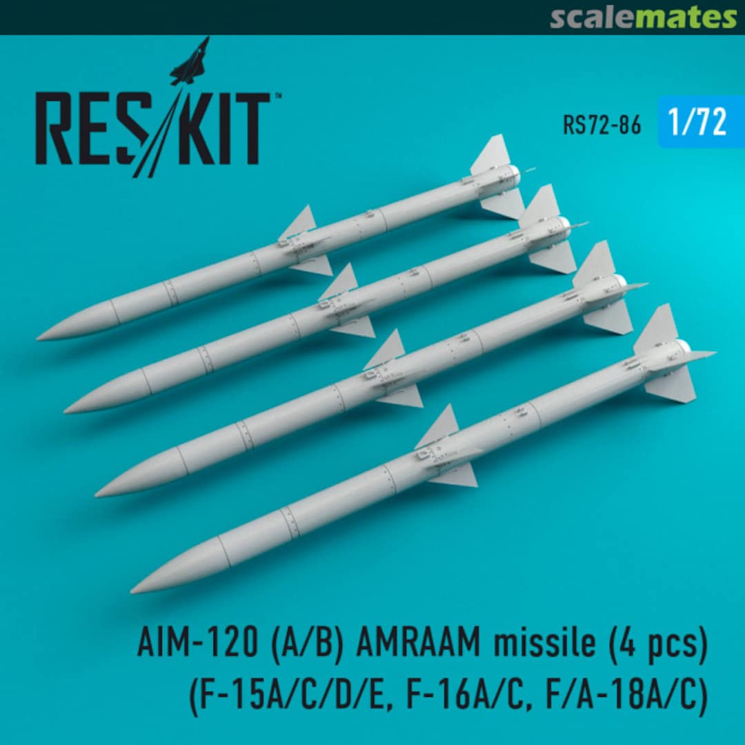 Boxart AIM-120 (A/B) AMRAAM missile RS72-0086 ResKit Boxart AIM-120 (A/B) AMRAAM missile RS72-0086 ResKit