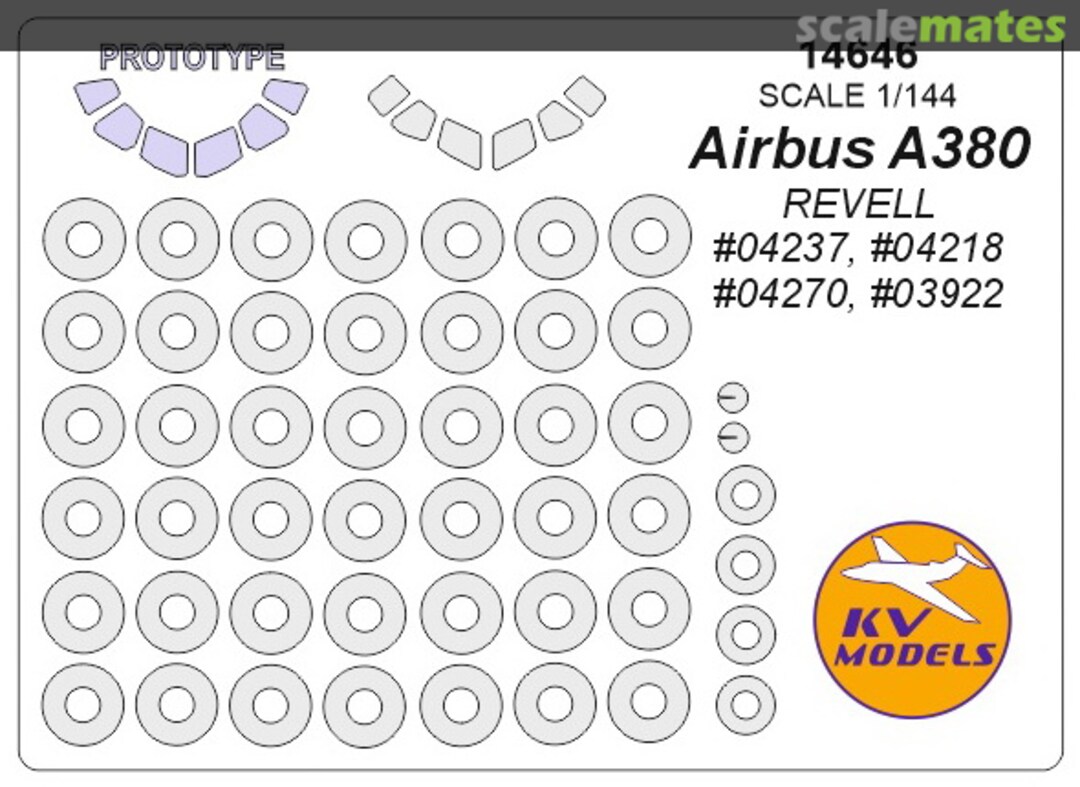 Boxart Airbus A380 + A380 Prototype 14646 KV Models Boxart Airbus A380 + A380 Prototype 14646 KV Models