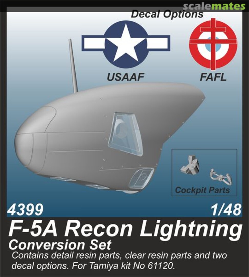 Boxart F-5A Recon Lightning Conversion Set 4399 CMK Boxart F-5A Recon Lightning Conversion Set 4399 CMK