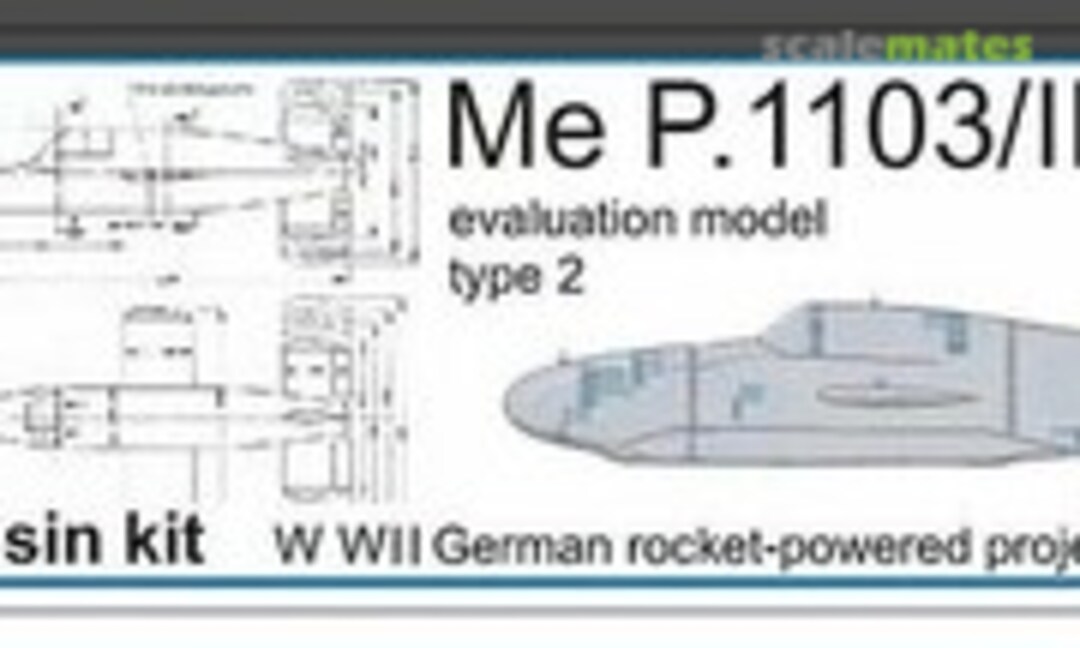 1:72 Messerschmitt Me P 1103/III V-tail (RolanG Rg732b) Rg732b