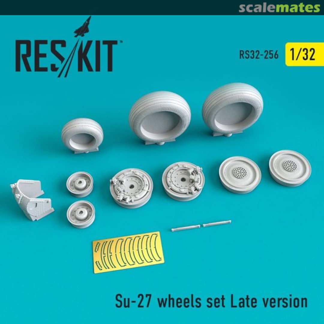Boxart Su-27 - wheels set (late) RS32-0256 ResKit Boxart Su-27 - wheels set (late) RS32-0256 ResKit