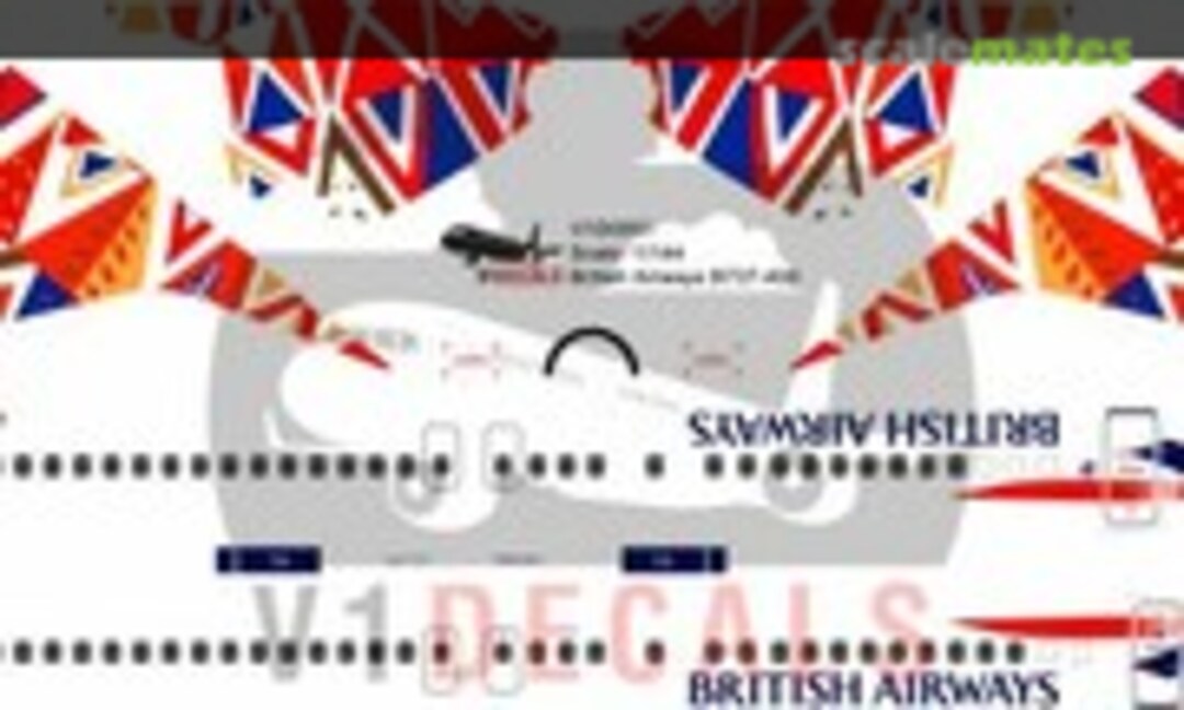 1:144 British Airways Boeing 737-400 (V1 Decals V1D0551-144) V1D0551-144