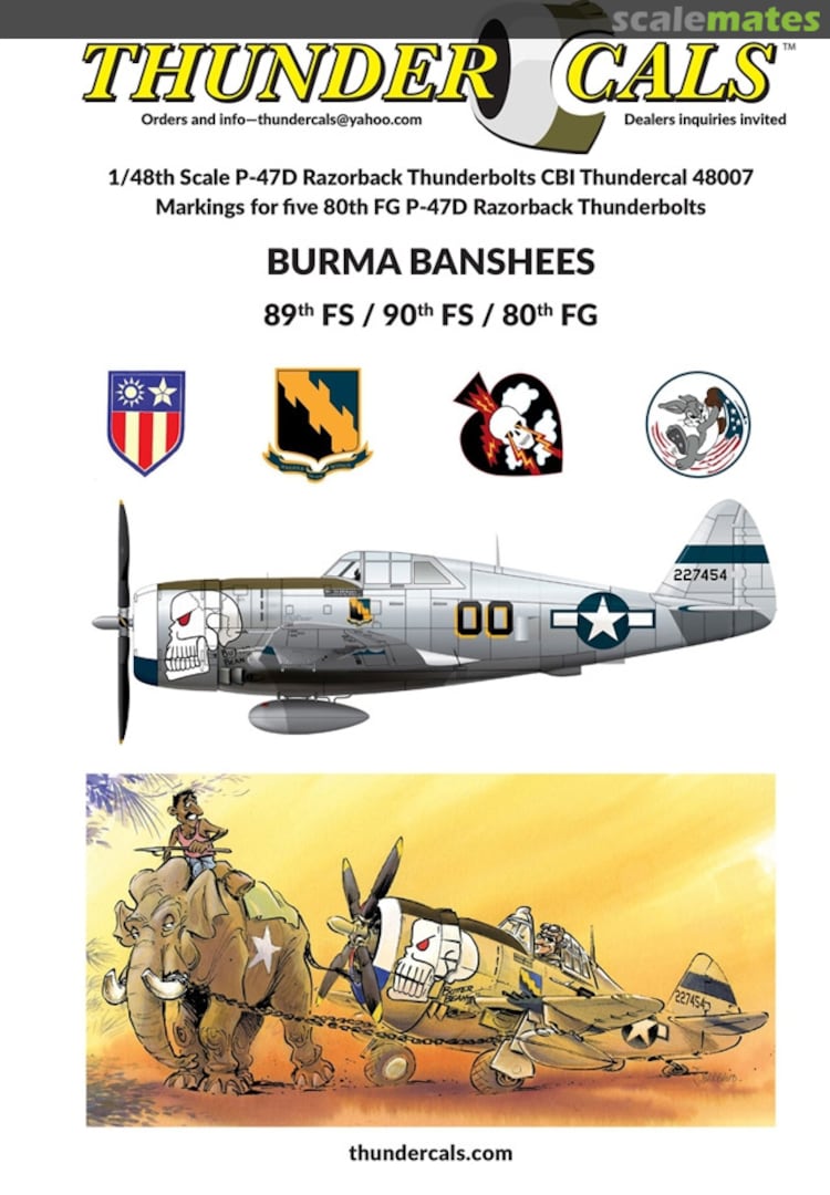 Boxart Burma Banshees CBI 48007 ThunderCals Boxart Burma Banshees CBI 48007 ThunderCals