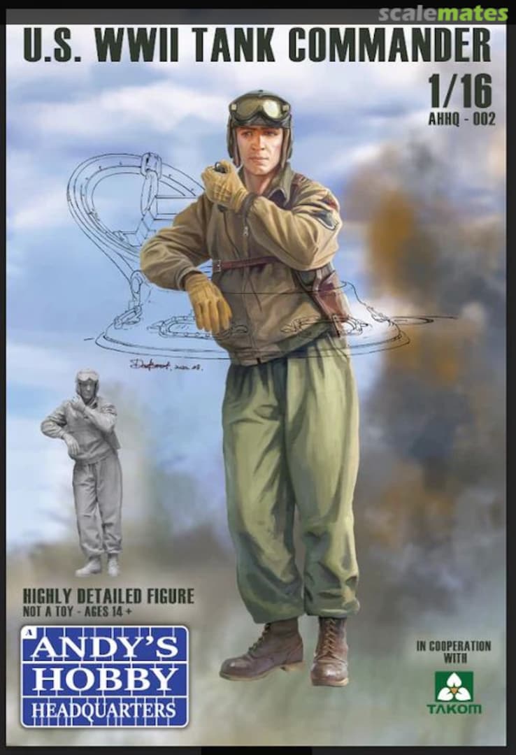 Boxart U.S. WWII Tank Commander AHHQ - 002 Andy's Hobby Headquarters Boxart U.S. WWII Tank Commander AHHQ - 002 Andy's Hobby Headquarters