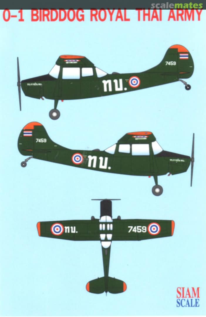 Boxart Cessna O-1 Bird Dog 48067 Siam Scale Boxart Cessna O-1 Bird Dog 48067 Siam Scale