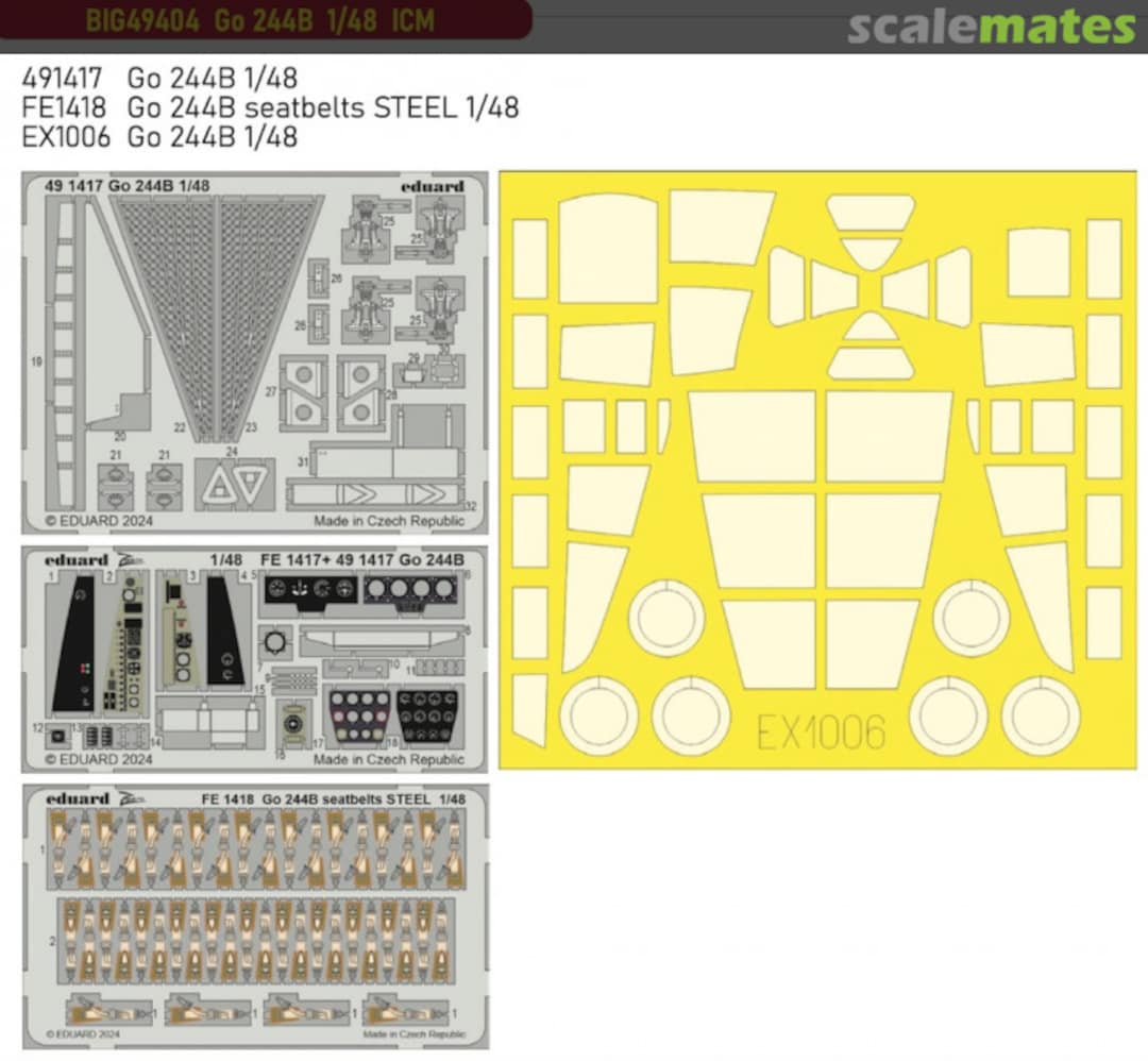 Contents Go 244B BIG49404 Eduard Contents Go 244B BIG49404 Eduard
