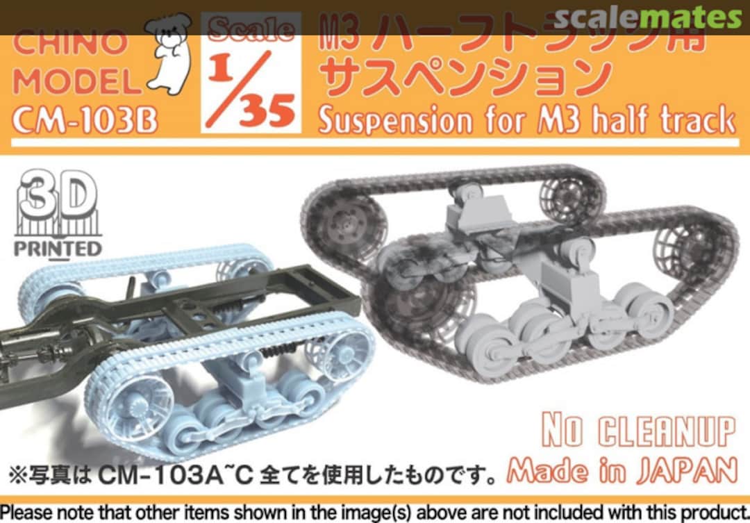 Boxart Suspension for M3 Half Track CM-103B Chino Model
