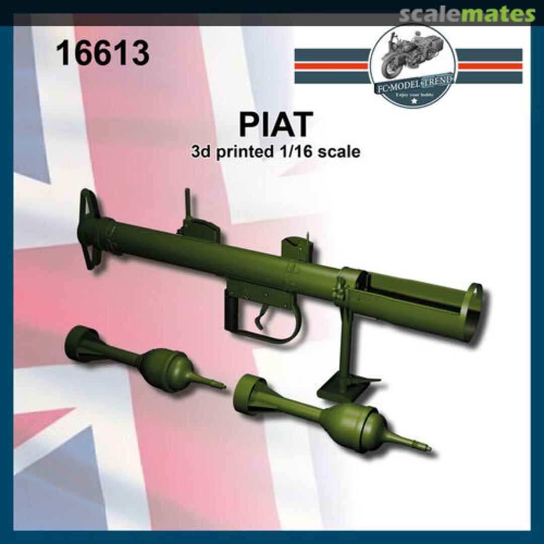 Boxart PIAT - Portable infantry anti tank 16613 FC Model Trend Boxart PIAT - Portable infantry anti tank 16613 FC Model Trend