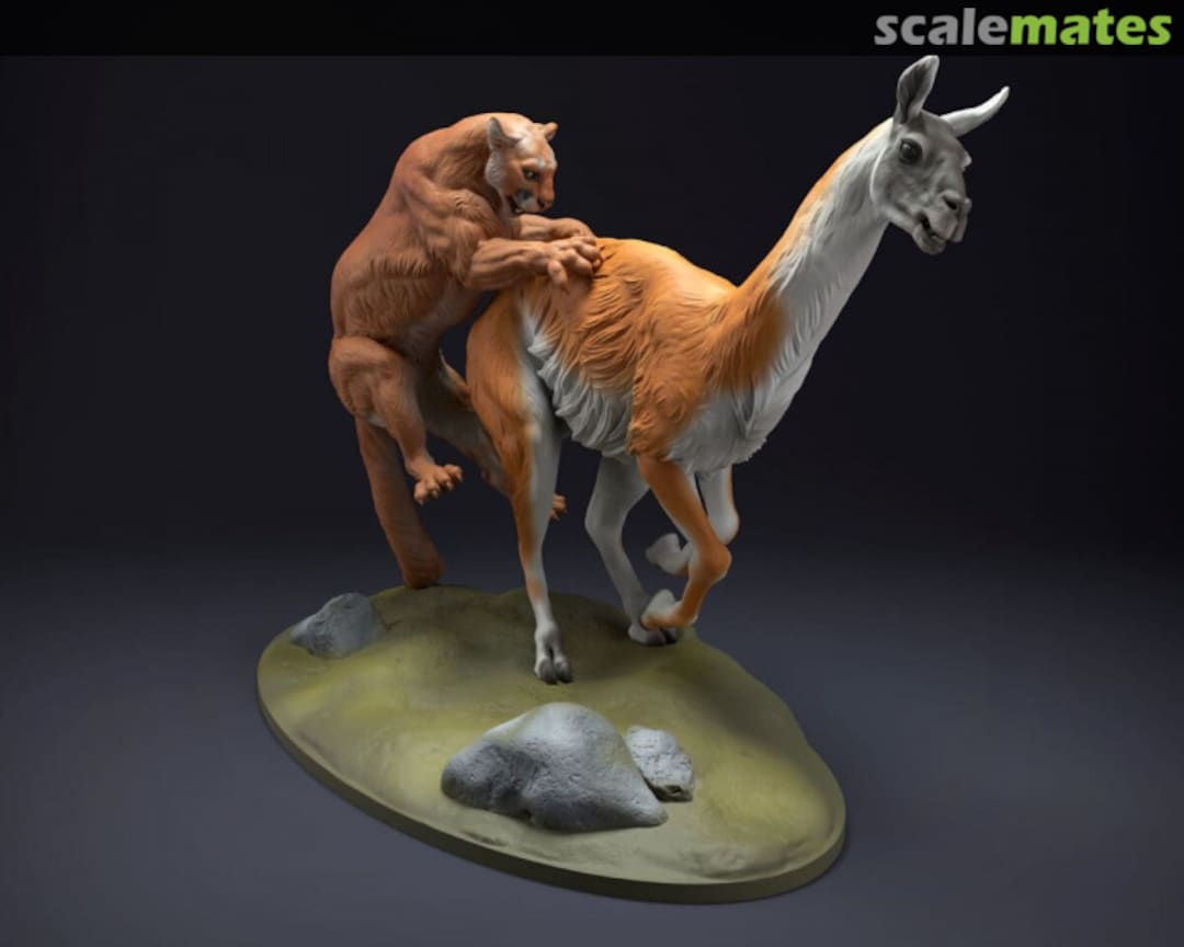 Boxart Puma Hunting Guanaco - 1 set 48130284 EMP3d Boxart Puma Hunting Guanaco - 1 set 48130284 EMP3d