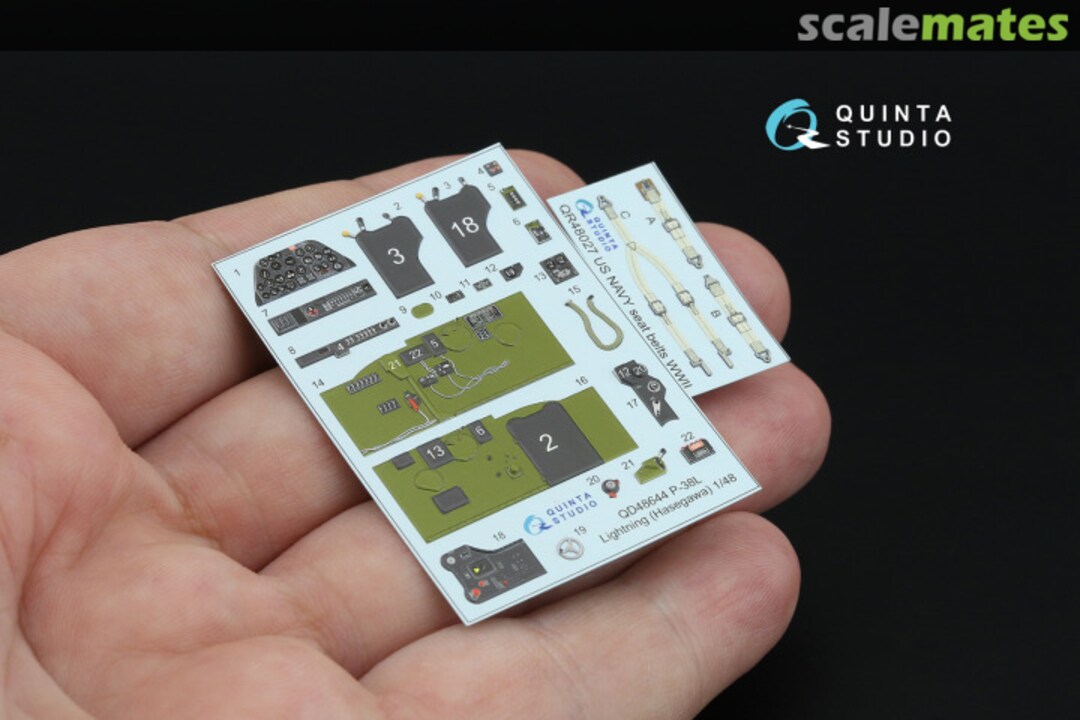 Contents P-38L Lightning interior 3D decals QD48644 Quinta Studio Contents P-38L Lightning interior 3D decals QD48644 Quinta Studio