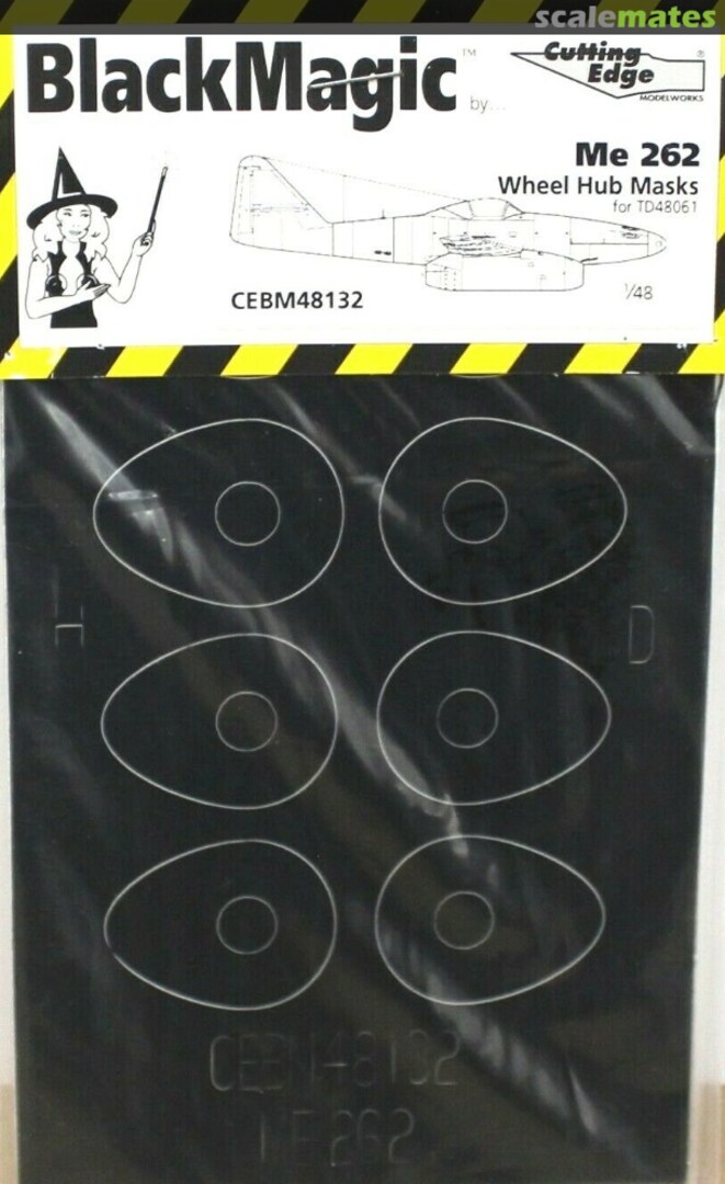 Boxart Me.262 Wheel Hub Masks CEBM48132 Cutting Edge Modelworks Boxart Me.262 Wheel Hub Masks CEBM48132 Cutting Edge Modelworks