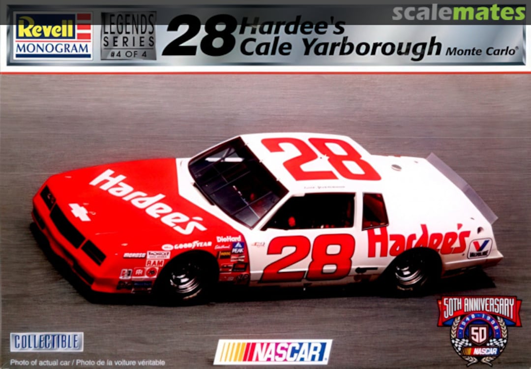 Boxart 28 Hardee's Cale Yarborough Monte Carlo 85-3153 Revell Monogram Boxart 28 Hardee's Cale Yarborough Monte Carlo 85-3153 Revell Monogram