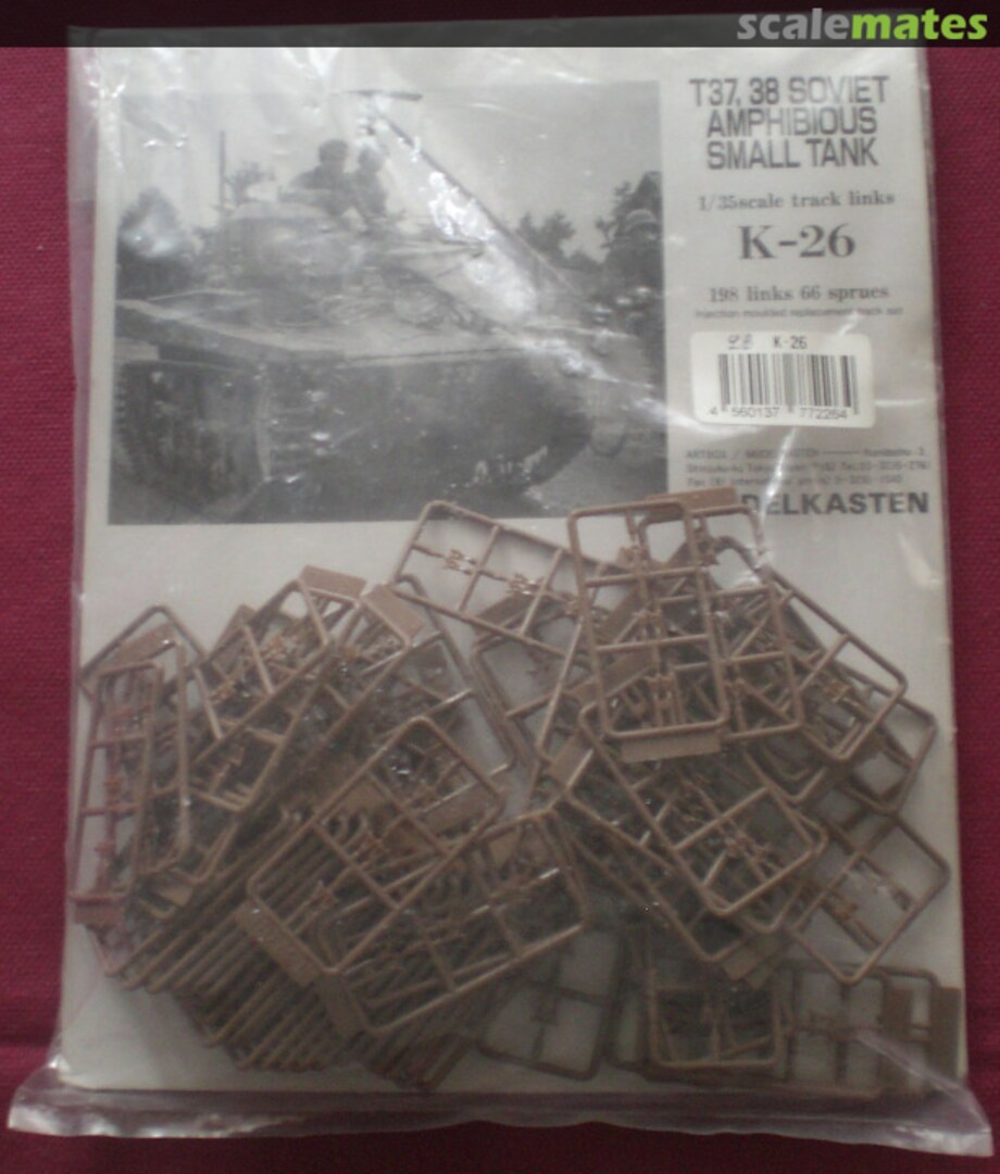 Boxart T-37/38 Track Links Set K-26 Modelkasten Boxart T-37/38 Track Links Set K-26 Modelkasten