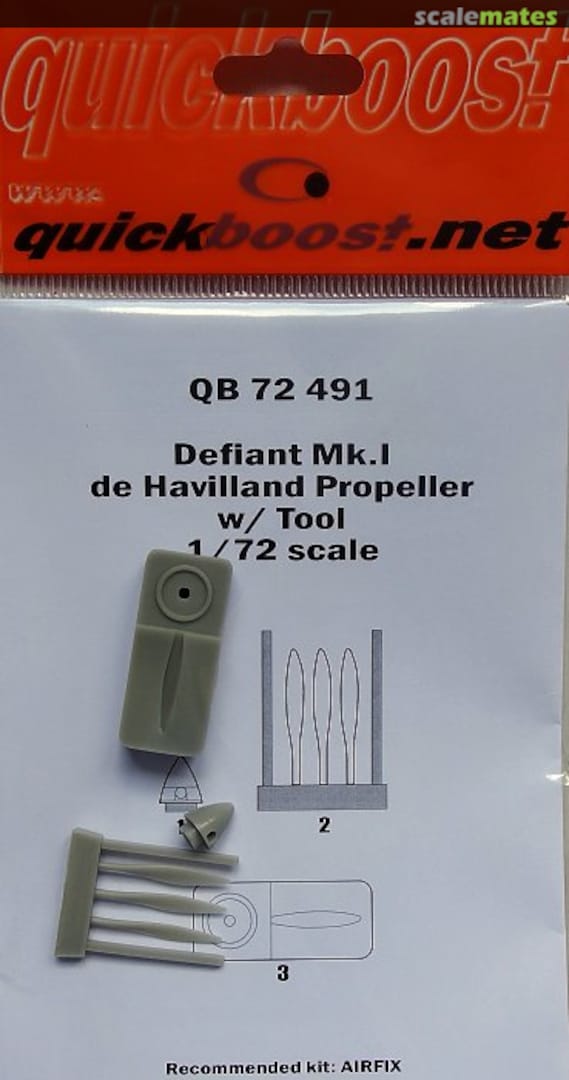 Boxart Defiant Mk. I - de Havilland Propeller w/ Tool QB 72 491 Quickboost Boxart Defiant Mk. I - de Havilland Propeller w/ Tool QB 72 491 Quickboost