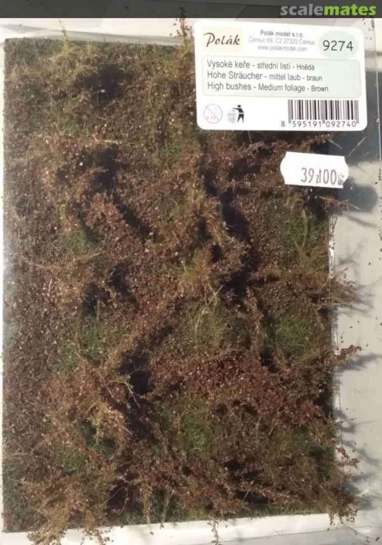 Boxart High bushes - Medium foliage - Brown 9274 Polak model Boxart High bushes - Medium foliage - Brown 9274 Polak model