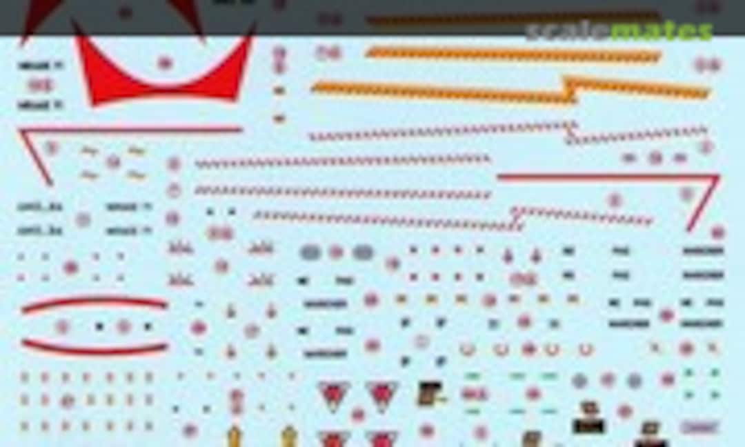 1:48 Mirage F1B/C/CR/CT Stencils (Berna Decals BD 48-69) BD 48-69