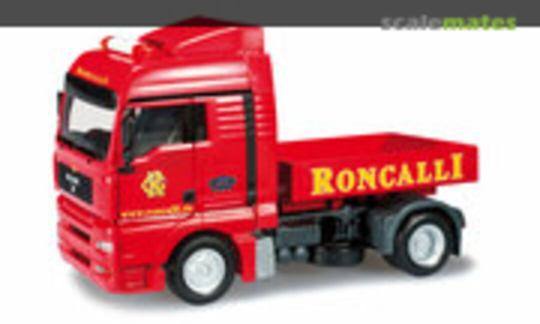MAN TGA XLX Zugmaschine mit Ballastpritsche "Circus Roncalli" (Herpa 302203)