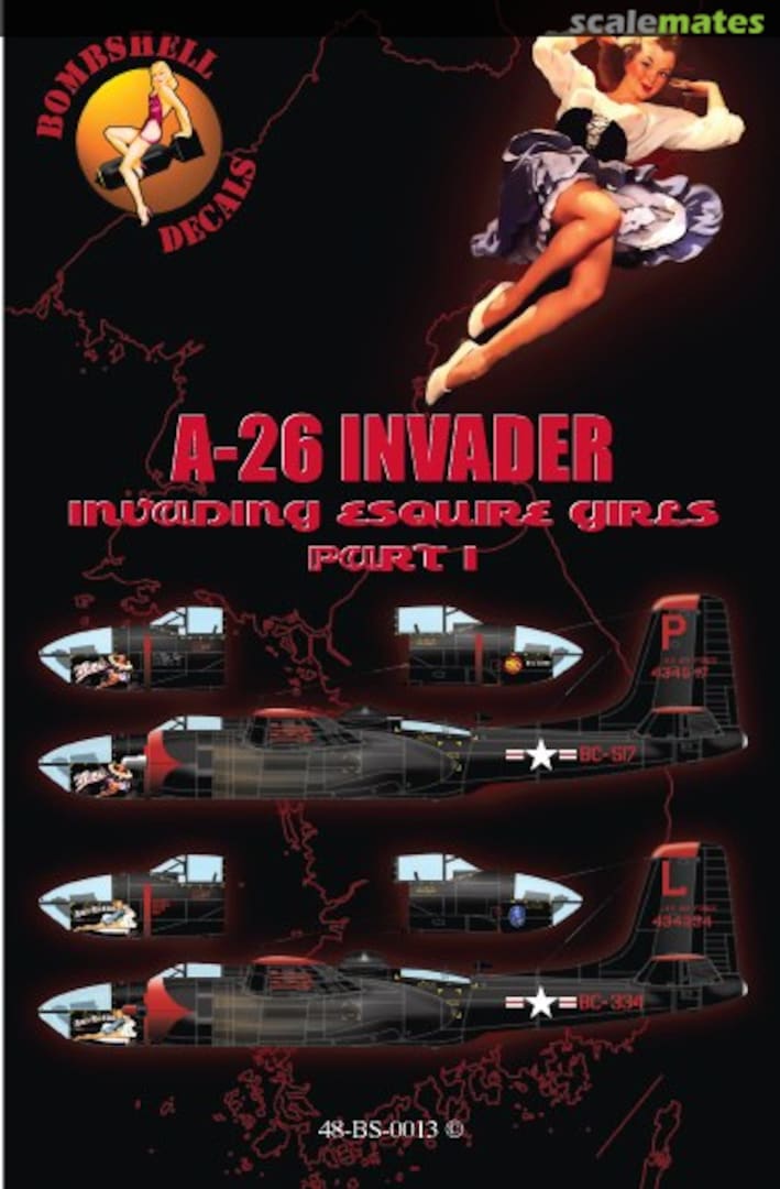 Boxart A-26 Invader 48-BS-0013 Bombshell Decals Boxart A-26 Invader 48-BS-0013 Bombshell Decals