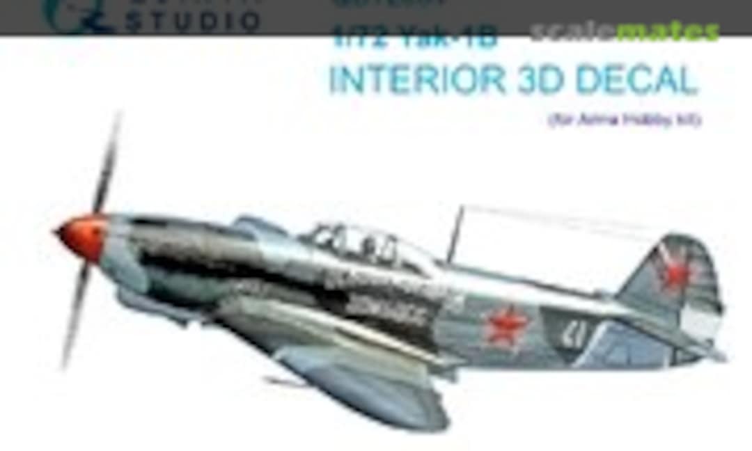 1:72 Yak-1B interior 3D decals (Quinta Studio QD72084)
