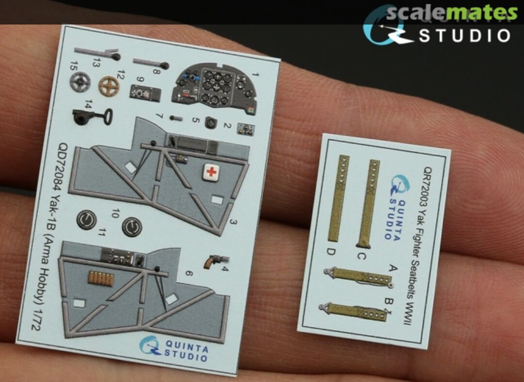 Contents Yak-1B interior 3D decals QD72084 Quinta Studio Contents Yak-1B interior 3D decals QD72084 Quinta Studio