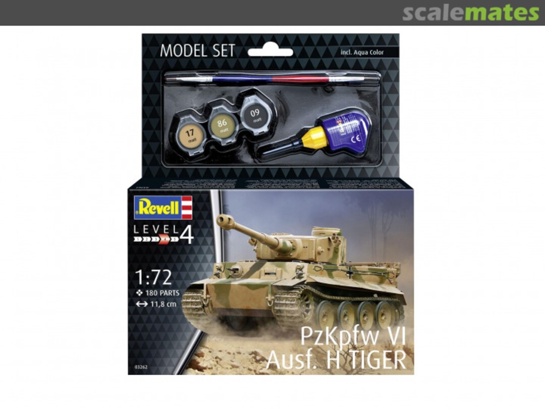 Boxart Model Set PzKpfw VI Ausf. H Tiger 63262 Revell Boxart Model Set PzKpfw VI Ausf. H Tiger 63262 Revell