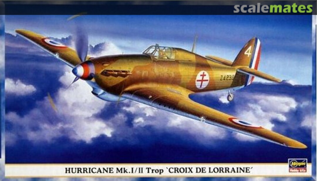 Boxart Hurricane Mk.I/II Trop `Croix De Lorraine´ 09562 Hasegawa Boxart Hurricane Mk.I/II Trop `Croix De Lorraine´ 09562 Hasegawa