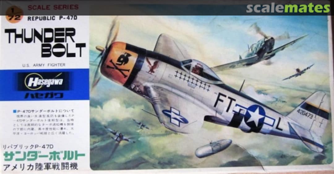 Boxart Republic P-47D Thunderbolt B8 Hasegawa Boxart Republic P-47D Thunderbolt B8 Hasegawa