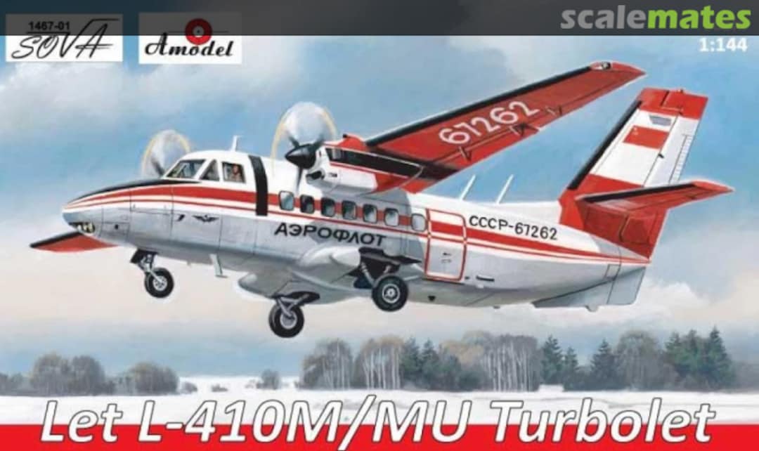Boxart Let L-410M/MU Turbolet 1467-01 Amodel Boxart Let L-410M/MU Turbolet 1467-01 Amodel