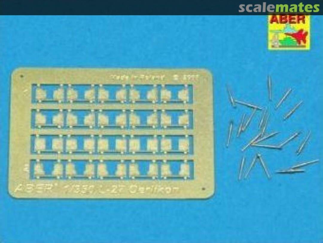 Boxart 20mm L/70 Oerlikon Mk.10 barrels for US Navy ships L27 Aber