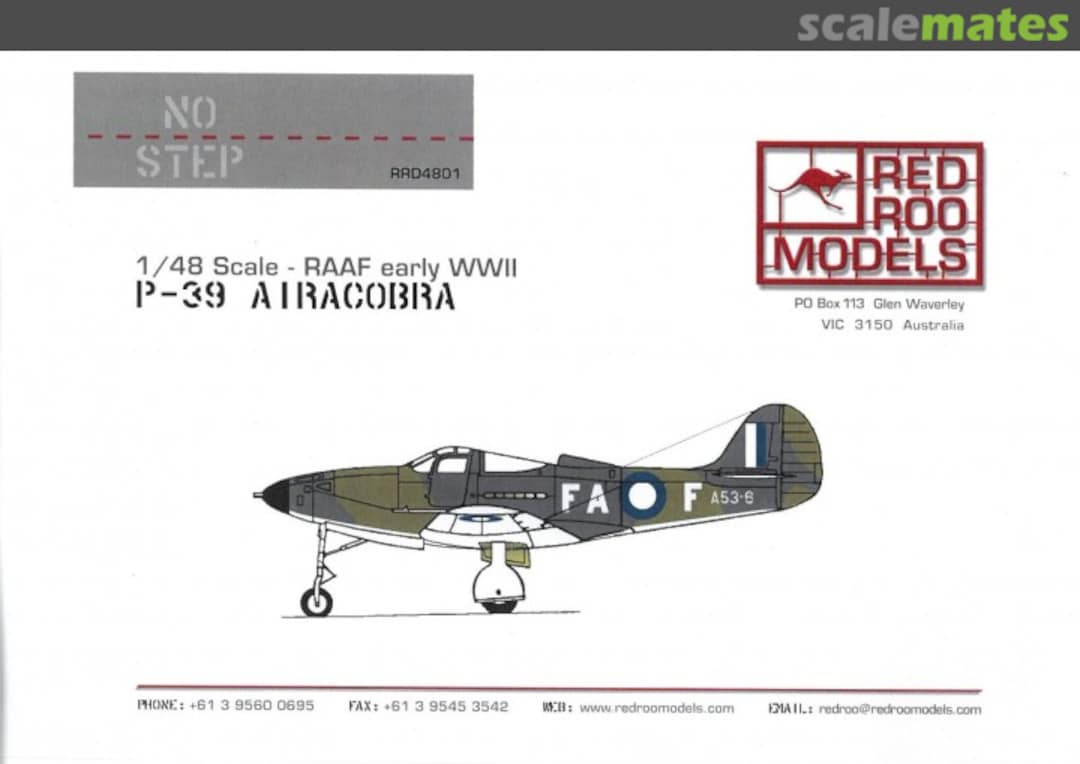 Boxart RAAF Bell P-39 Airacobra RRD4801 Red Roo Models