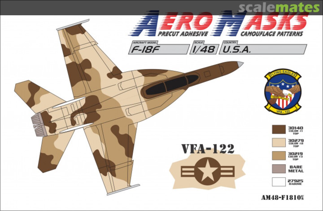 Boxart F-18F USA VFA-122 AM48-F1810 AeroMasks Boxart F-18F USA VFA-122 AM48-F1810 AeroMasks